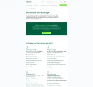 Kleine Seitenvorschau von formularcenter.rps.aok.de
