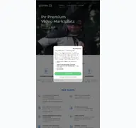 Kleine Seitenvorschau von glomex.com