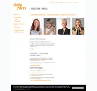 Kleine Seitenvorschau von dailyfaces.de