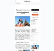 Kleine Seitenvorschau von frankreich.city-tourist.de