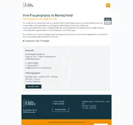 Kleine Seitenvorschau von frauenaerzte-remscheid.de