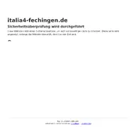 Kleine Seitenvorschau von italia4-fechingen.de