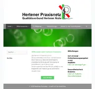 Kleine Seitenvorschau von hertener-praxisnetz.de