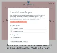Kleine Seitenvorschau von formesse.de