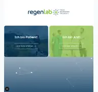 Kleine Seitenvorschau von regenlab.de