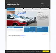 Kleine Seitenvorschau von vw-bus-berlin.de