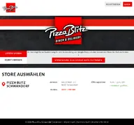 Kleine Seitenvorschau von pizzablitzschwandorf.simplywebshop.de