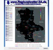 Kleine Seitenvorschau von regionalwetter-sa.de