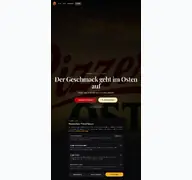 Kleine Seitenvorschau von pizzeria-ost.de