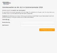 Kleine Seitenvorschau von wahl.uni-giessen.de