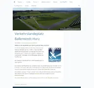 Kleine Seitenvorschau von flugplatz-ballenstedt.de