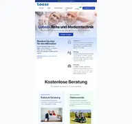 Kleine Seitenvorschau von reha-loose.de