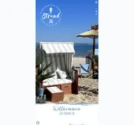 Kleine Seitenvorschau von strand36.de