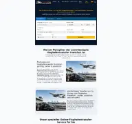 Kleine Seitenvorschau von flyingstar-flughafentransfer.de