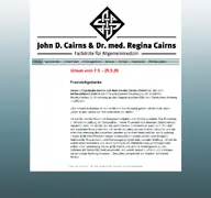 Kleine Seitenvorschau von praxis-cairns.de