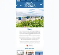 Kleine Seitenvorschau von foehr-erleben.de