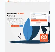 Kleine Seitenvorschau von firemail.de