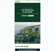 Kleine Seitenvorschau von reisemobile-bamberg.de