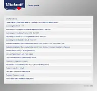 Kleine Seitenvorschau von vitakraft.dvinci.de