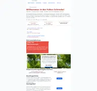 Kleine Seitenvorschau von hohe-schrecke.de