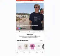 Kleine Seitenvorschau von spreadshirt.de