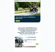 Kleine Seitenvorschau von stadtradeln.de