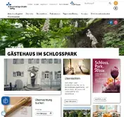 Kleine Seitenvorschau von gaestehaus-im-schlosspark.de