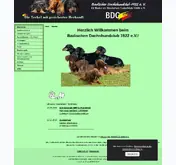 Kleine Seitenvorschau von badischer-dachshund.de