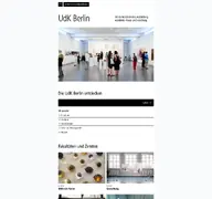 Kleine Seitenvorschau von udk-berlin.de