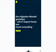 Kleine Seitenvorschau von mund-consulting.de
