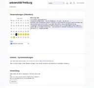 Kleine Seitenvorschau von intranet.uni-freiburg.de