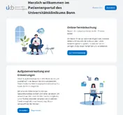 Kleine Seitenvorschau von portal.ukbonn.de