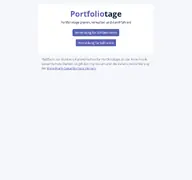 Kleine Seitenvorschau von portfoliotage.de