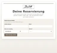 Kleine Seitenvorschau von reservierung.bezett-sinn.de