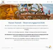 Kleine Seitenvorschau von reservierung.derhimmelderbayern.de