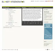 Kleine Seitenvorschau von blindtextgenerator.de