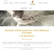 Kleine Seitenvorschau von baeckerei-sickinger.de