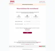 Kleine Seitenvorschau von wohngebaeudeversicherung.ergo.de