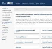 Kleine Seitenvorschau von fortbildungsportal.ruhr-uni-bochum.de