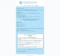 Kleine Seitenvorschau von kindergesundheit-torgau.de