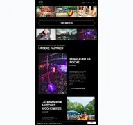 Kleine Seitenvorschau von omtickets.de