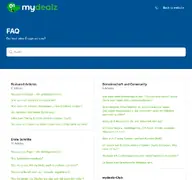Kleine Seitenvorschau von help.mydealz.de