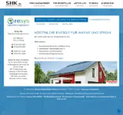 Kleine Seitenvorschau von resys-ag-fr.visitenkarte.shk.de