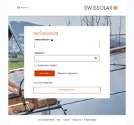 Kleine Seitenvorschau von my.swissolar.ch