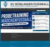 Kleine Seitenvorschau von sv-boeblingen-fussball.de