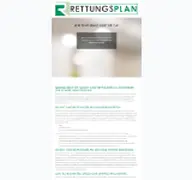 Kleine Seitenvorschau von rettungsplan.de