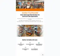 Kleine Seitenvorschau von gerber-fachhandel.de