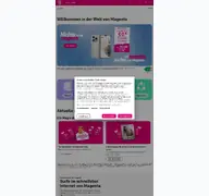 Kleine Seitenvorschau von magenta.at