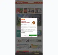 Kleine Seitenvorschau von norma-online.de