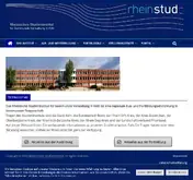 Kleine Seitenvorschau von rheinstud.de